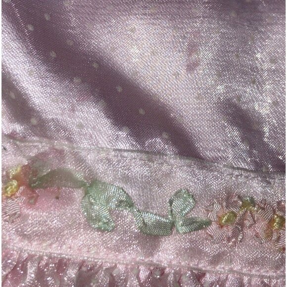 Girls' Pink Dress Size 6 With Overlay & Ribbon for Play - Picture 4 of 10